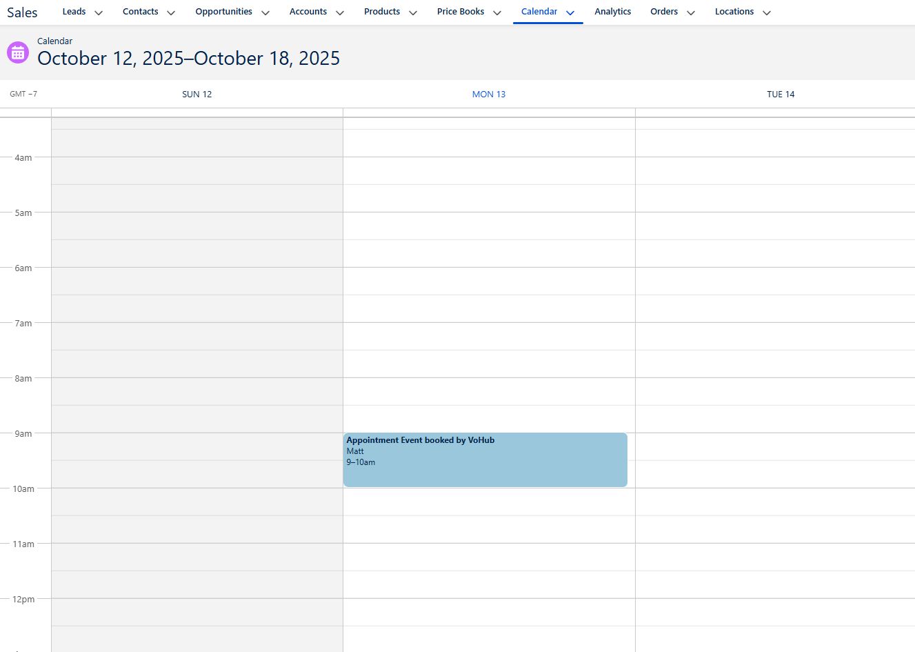VoHub.ai Dashboard - Sales Performance